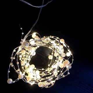 LED lyskæde med perler - 3 m